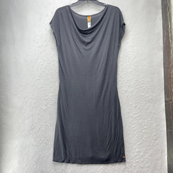 Lucy Dresses & Skirts - Lucy Dress Womens Sz S Gray Scoop Neck Drop Shoulder Sleeve Knee Length Pullover